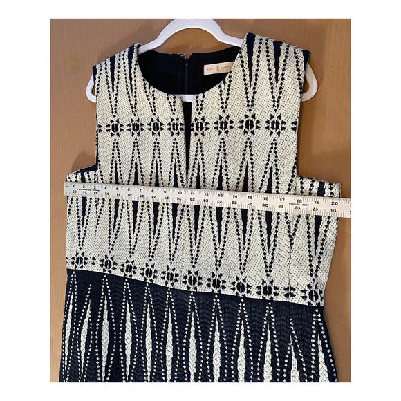 TORY BURCH DRESS 14 WESTERN AZTEC COUNTRY BOHO CHIC FRINGE KNIT COWGIRL MINI - Picture 11 of 13